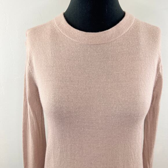 CLUB MONACO Wool Sweater Beige Long Sleeve Crewneck Knit Pullover Size XS - Picture 2 of 11